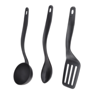 HO-055-PASTA, Utensilios de cocina. Cucharón, cuchara y volteador. No dañan el antiadherente, fáciles de limpiar, no absorben grasas ni sabores. Se venden por separado.