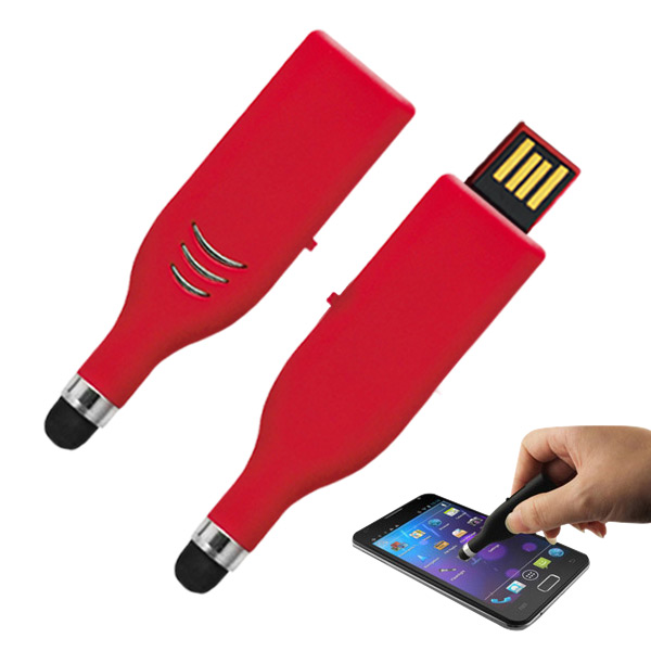 USB013, USB Stylus. USB con mecanismo retráctil, cuenta con punta touch.
