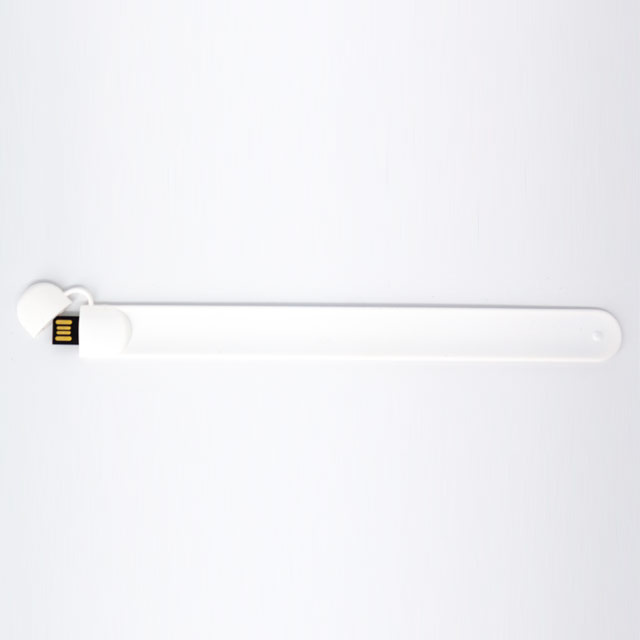 USB217, Memoria USB SLAP 
Pulsera de Silicón con sistema que se adapta a la muñeca de un solo golpe.  Capacidad 16 GB

También disponible en:
4 GB  8 GB