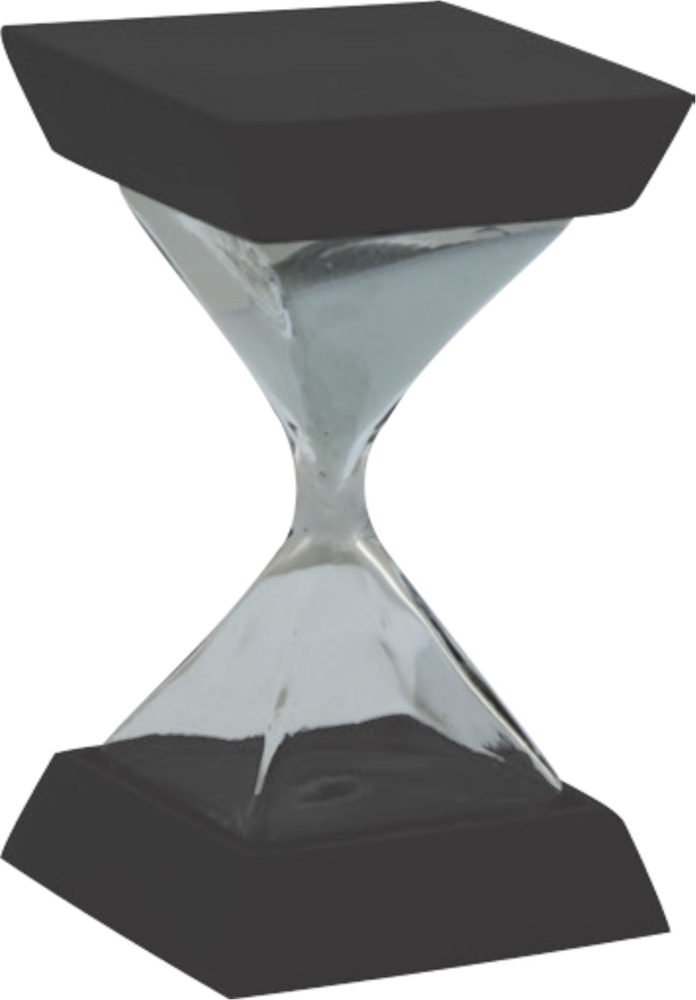 RL109, Reloj de arena en cristal con base de madera altura 10.8 cm